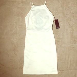 Forever 21 White mini dress with open back